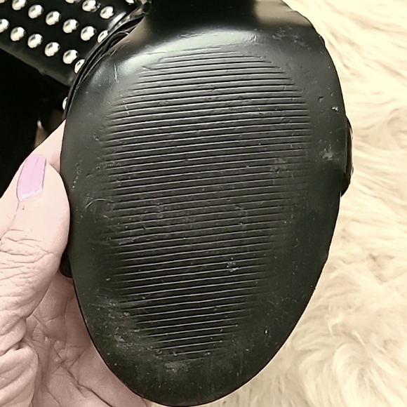 Steve Madden Fara S Black Studded Heels - Picture 10 of 16